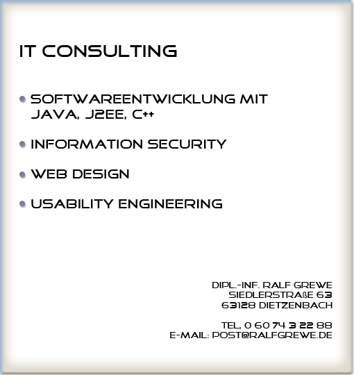IT-Consulting Dipl.-Inf. Ralf Grewe